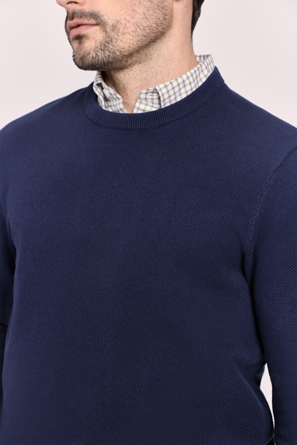 Milano Camisola gola caixa Marinho
