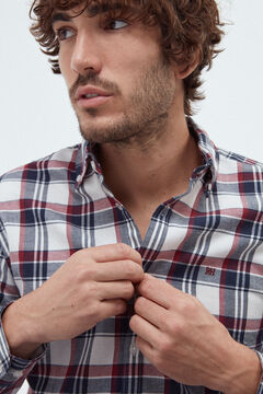 Fifty Outlet Camisa Twill PdH Estampado azul