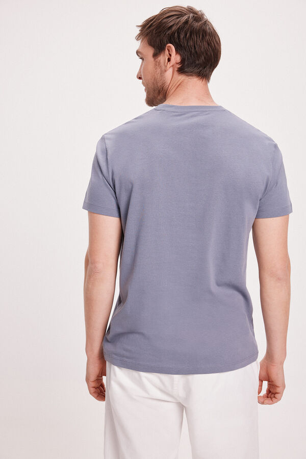 Milano Camiseta B&aacute;sica Gris