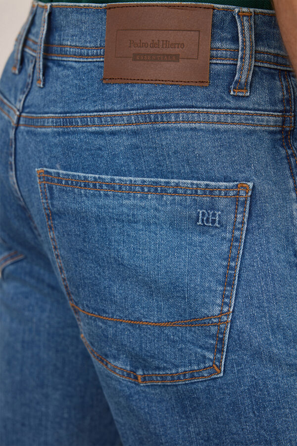Pedro del Hierro Denim calça regular Azul