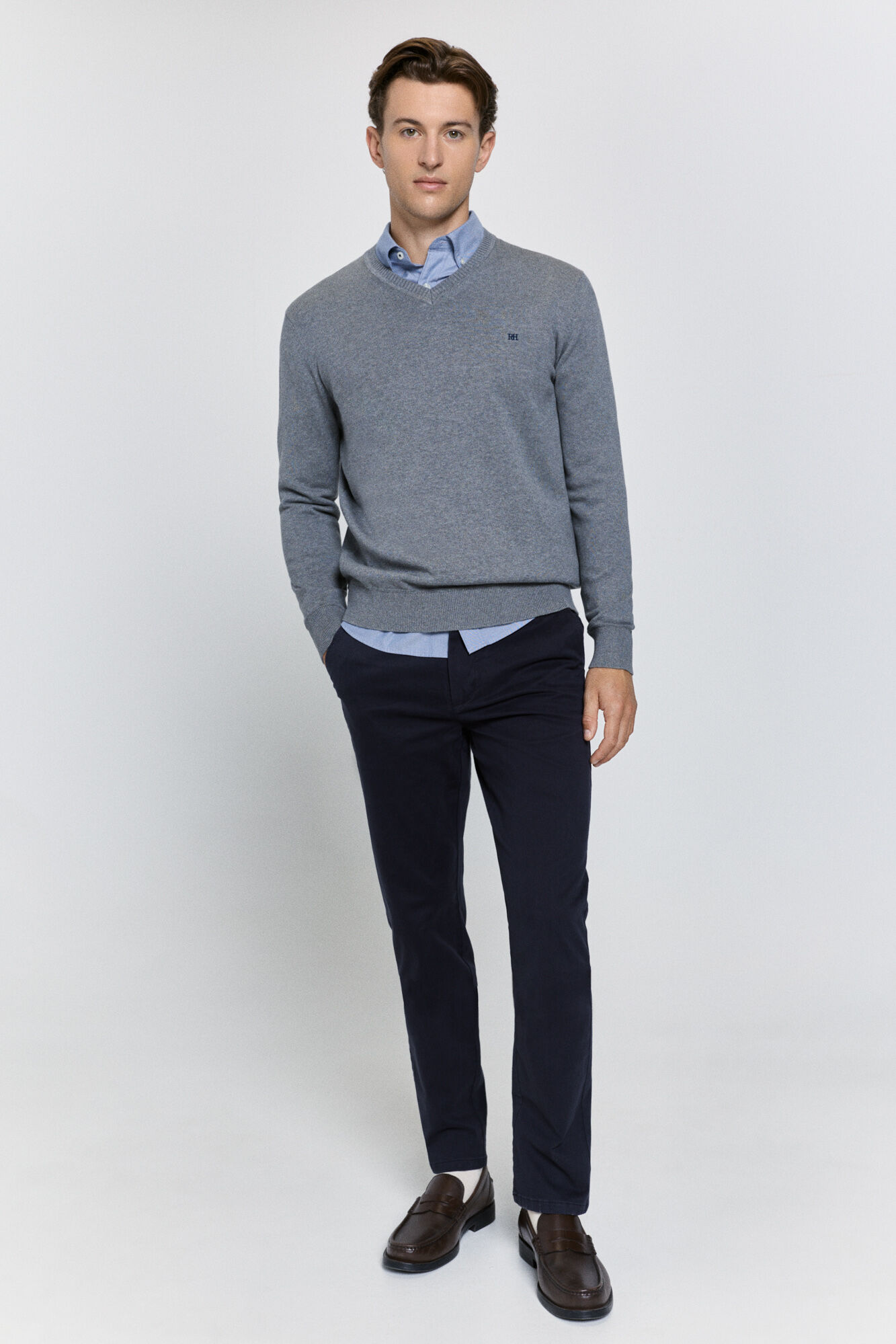 Pedro del Hierro Cal&ccedil;as chino com ajuste confort&aacute;vel