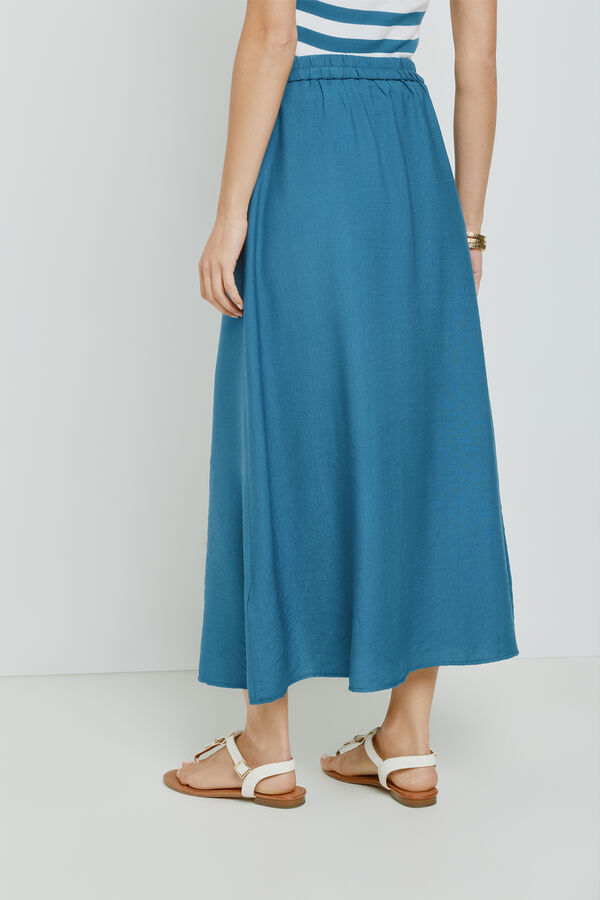 Milano Saia comprida abotoada Azul
