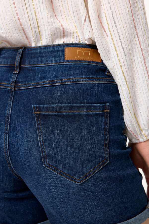 Milano Bermuda curta denim Azul