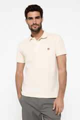 Fifty Outlet Polo piqué estructura Beige