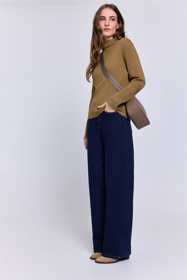 Milano Camisola gola perkins Areia