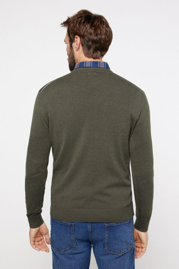 Milano Jersey Jacquard Algod&oacute;n. Verde