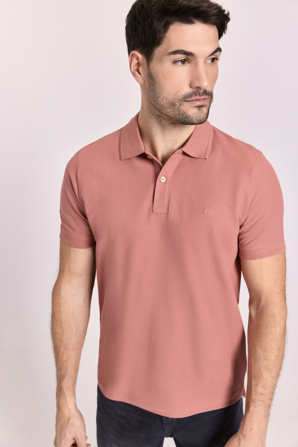 Milano Polo manga corta Rojo/Coral