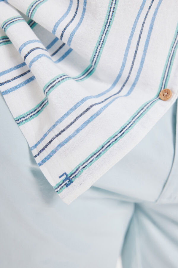 Milano Camisa de lapela curta Multicolor