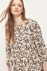 Milano Blusa com folhos Estampado branco