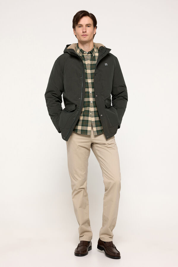 Milano Camisa Oxford xadrez Estampado verde