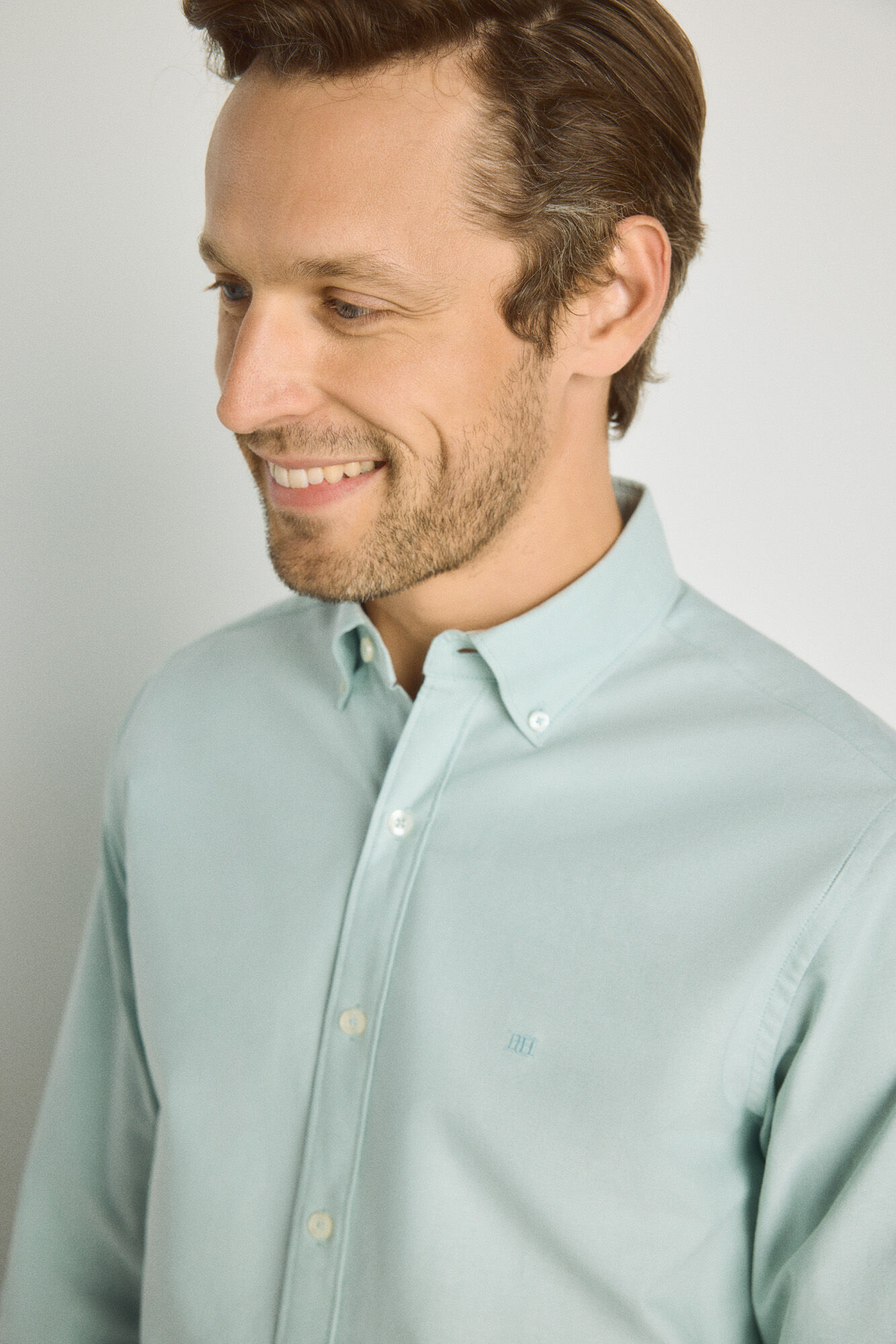 Pedro del Hierro Camisa lisa de manga comprida