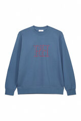 Pedro del Hierro Sudadera logo PdH regular fit Azul Oscuro