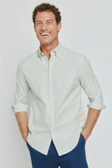 Milano Camisa estructura manga larga Verde