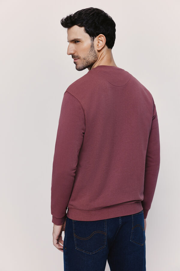 Springfield Sudadera cuello redondo con logo Vino