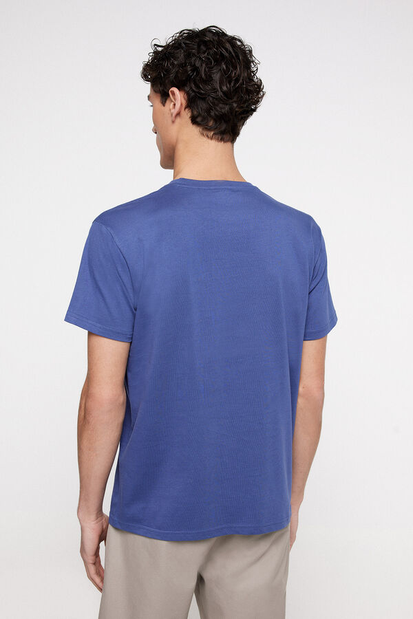 Fifty Outlet Camiseta estampada 100% algodón Azul