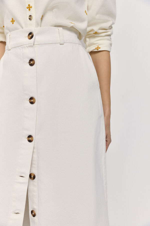 Milano Falda largo midi Beige