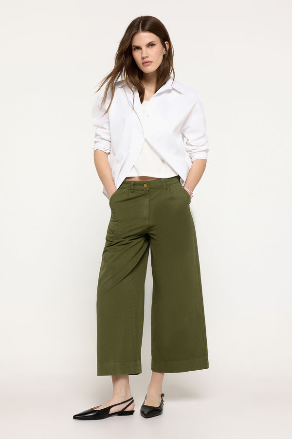 Milano Camisa b&aacute;sica popel&iacute;n Blanco