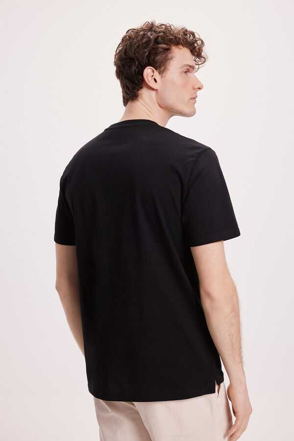 Pedro del Hierro T-shirt B&aacute;sica PDH Preto