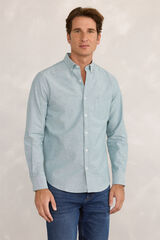 Milano Camisa Sport Oxford Azul turquesa