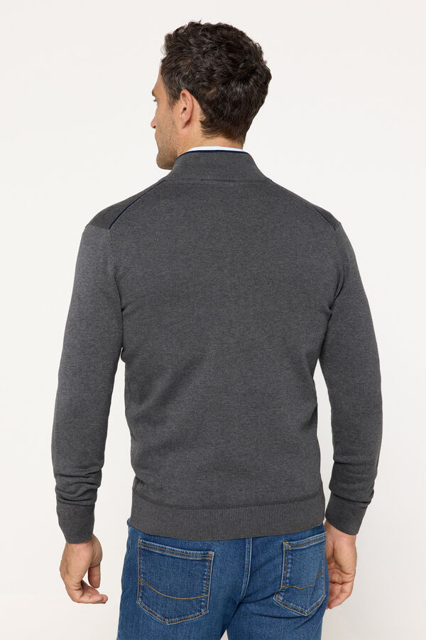 Fifty Outlet Cardigan PDH con cremallera Gris