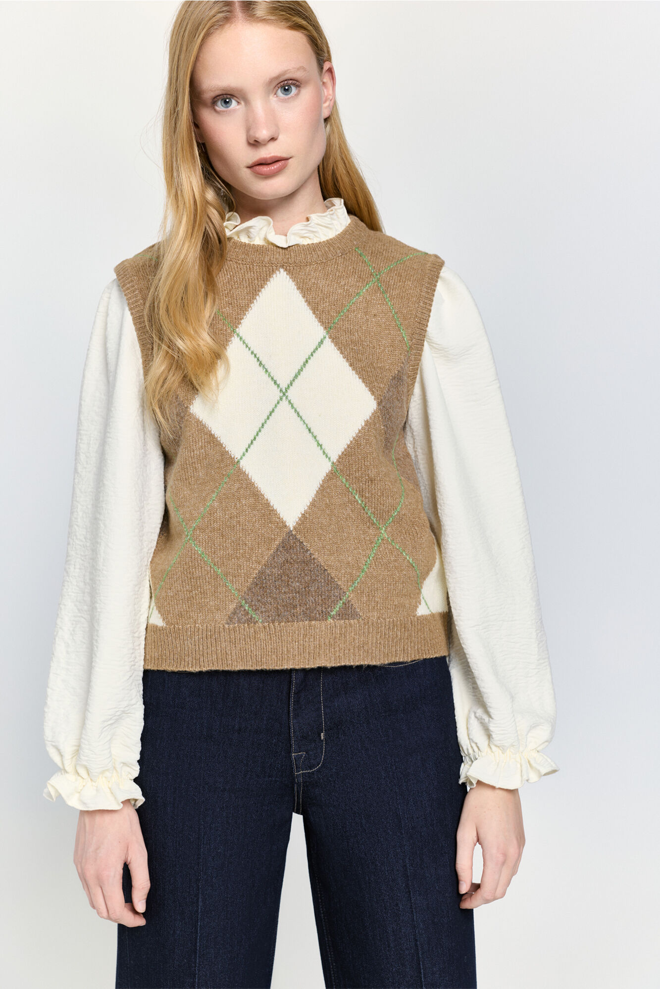 Milano Chaleco punto de rombos