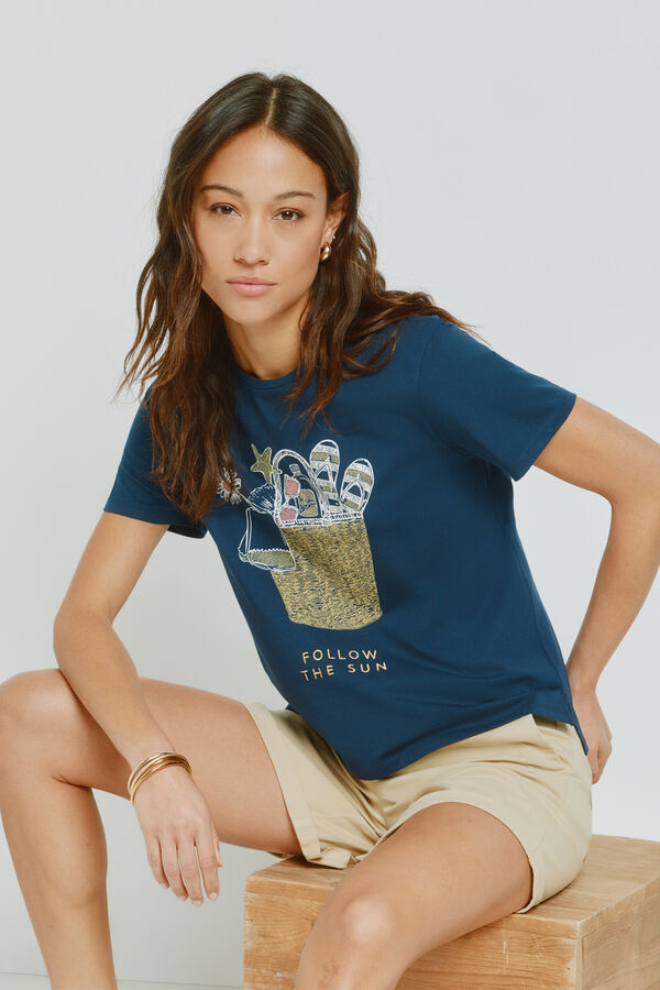 Milano Camiseta estampada manga corta Navy