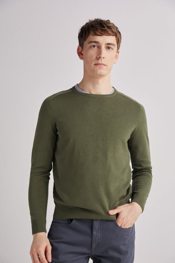 Fifty Outlet Jersey cuello caja Verde