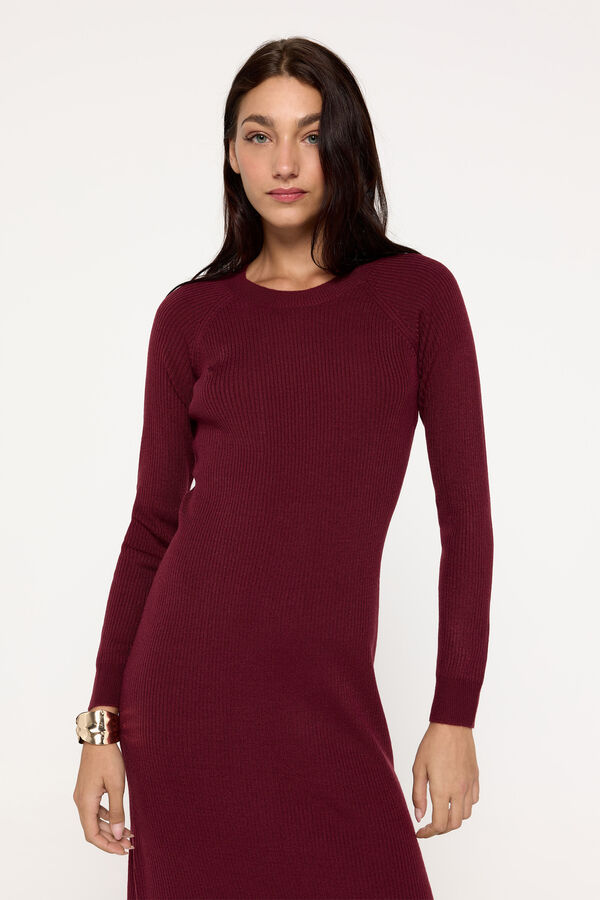 Milano Vestido tricot Granate