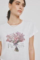 Milano T-shirt estampada de manga curta Branco