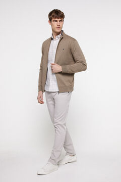 Fifty Outlet Cardigan PDH con cremallera green