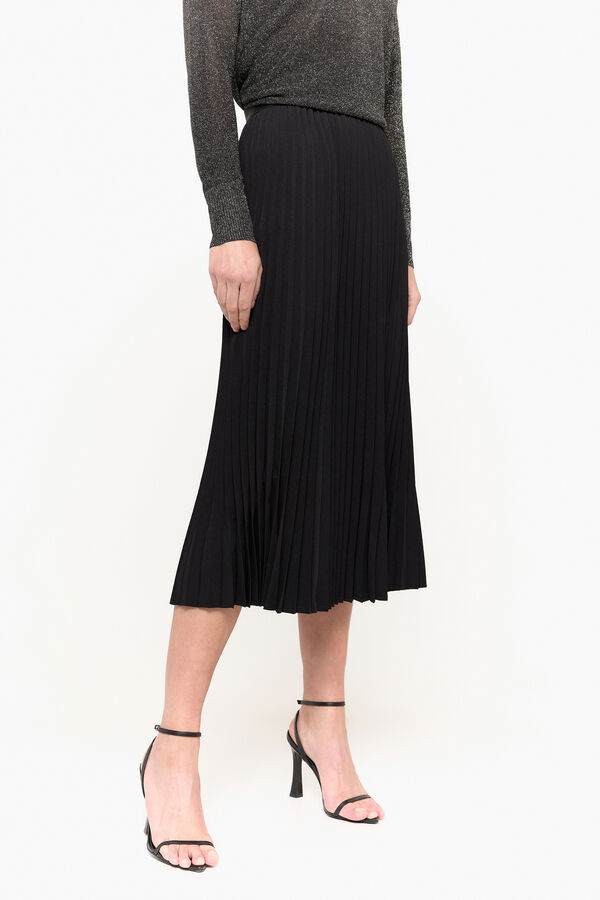 Milano Falda midi de tablas Negro