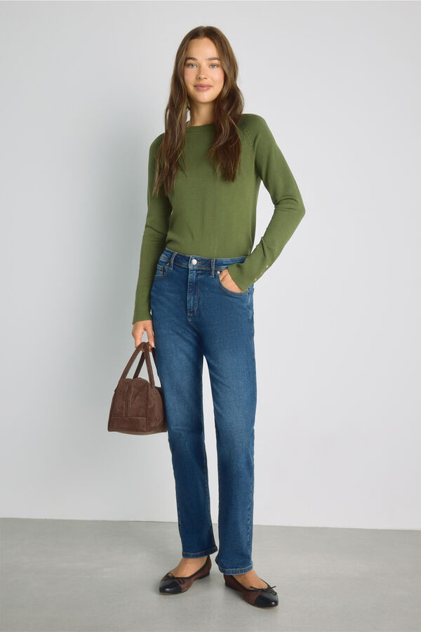 Milano Pantal&oacute;n denim regular Azul Oscuro