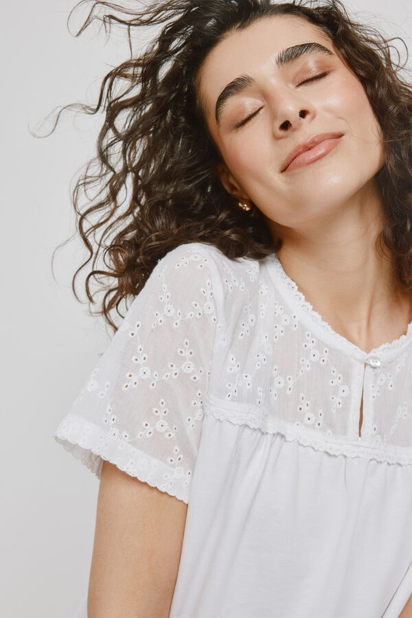 Milano T-shirt manga curta Branco