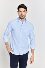Pedro del Hierro Camisa twill relaxed fit Azul Claro