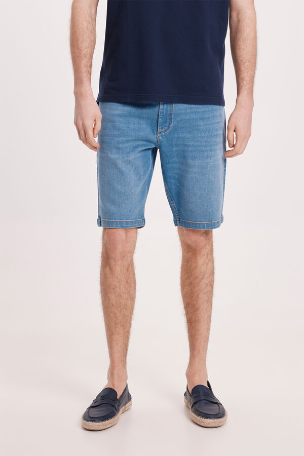 Pedro del Hierro Bermuda PDH Jeans Slim Azul