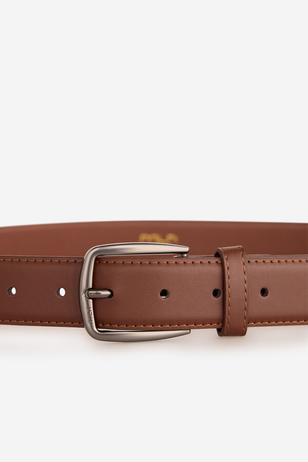 Milano Cinturón Básico Marrón Oscuro