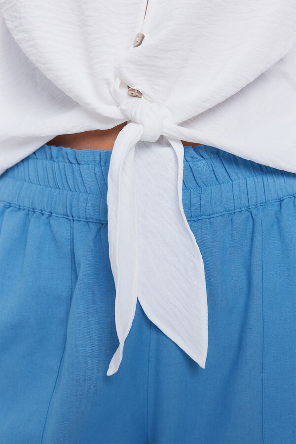 Milano Blusa fluida com n&oacute; Marfim