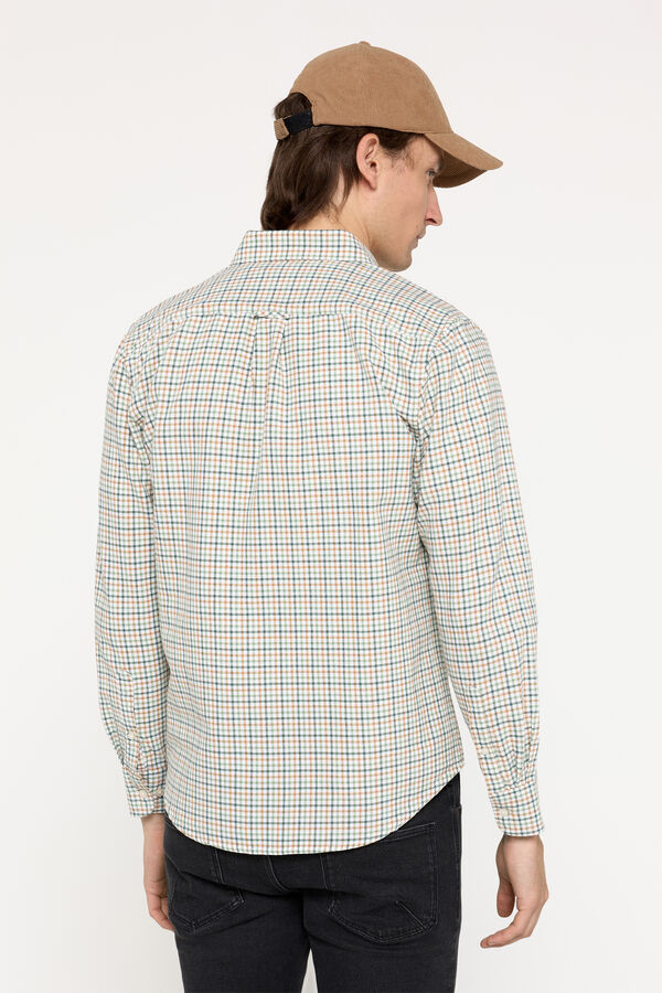 Milano Camisa Oxford xadrez Estampado verde