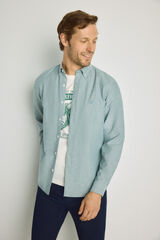 Springfield Camisa lisa de manga comprida Verde