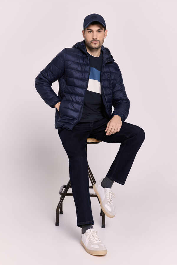 Springfield Chaqueta hoodie acolchada Azul Oscuro