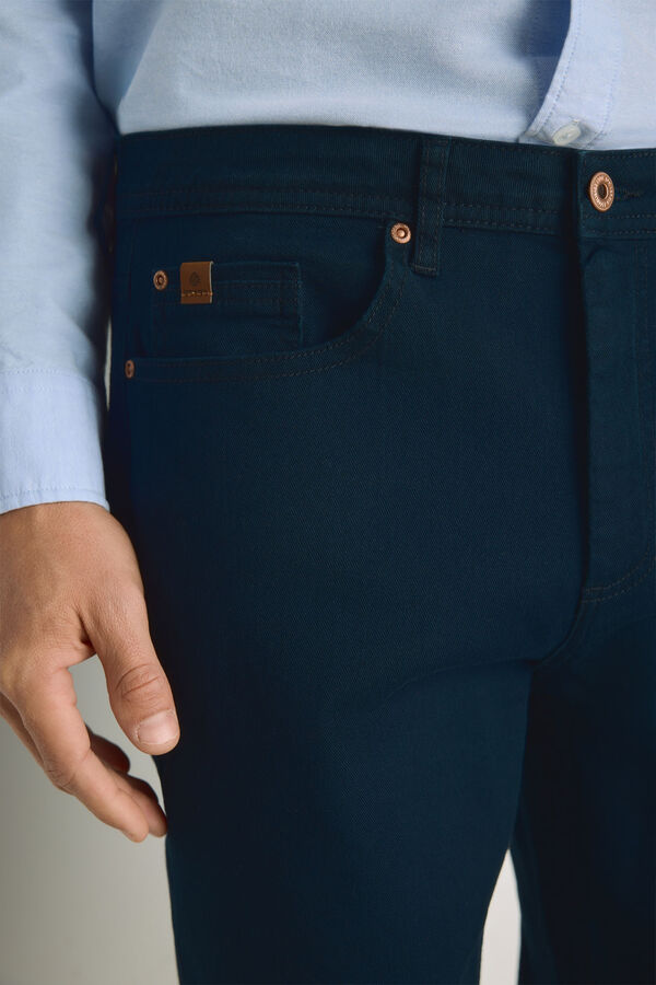 Springfield Pantal&oacute;n 5 bolsillos color Azul Oscuro