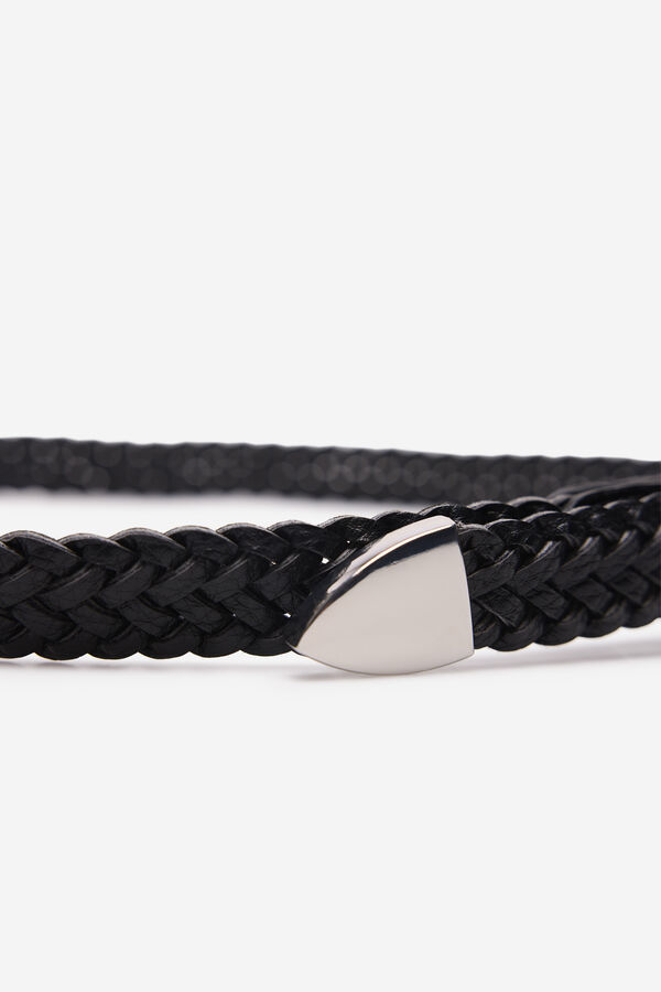 Milano Cintur&oacute;n trenzado Negro