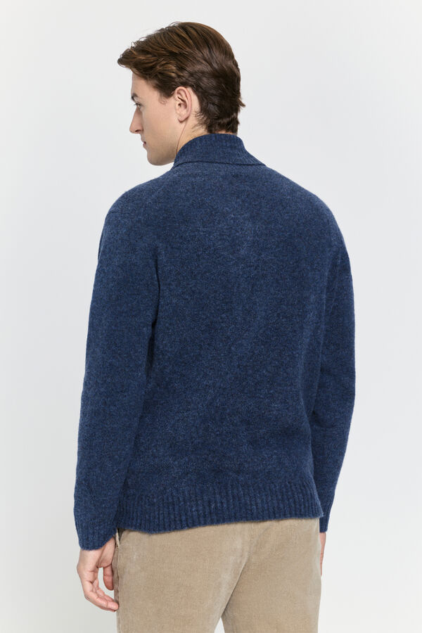 Milano Fecho-Éclair com camisola de malha Azul