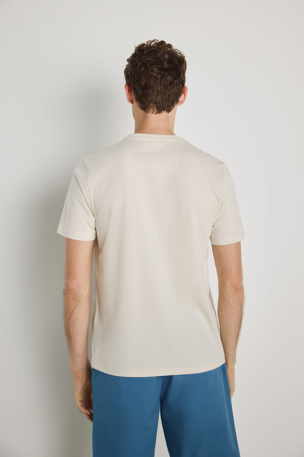 Milano T-shirt de manga curta Bege