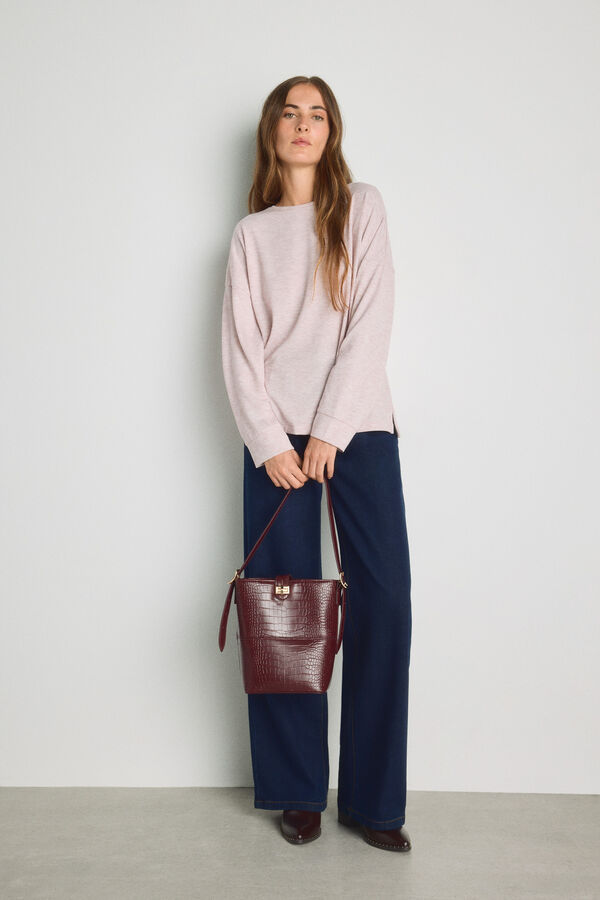 Milano T-shirt gola redonda Rosa