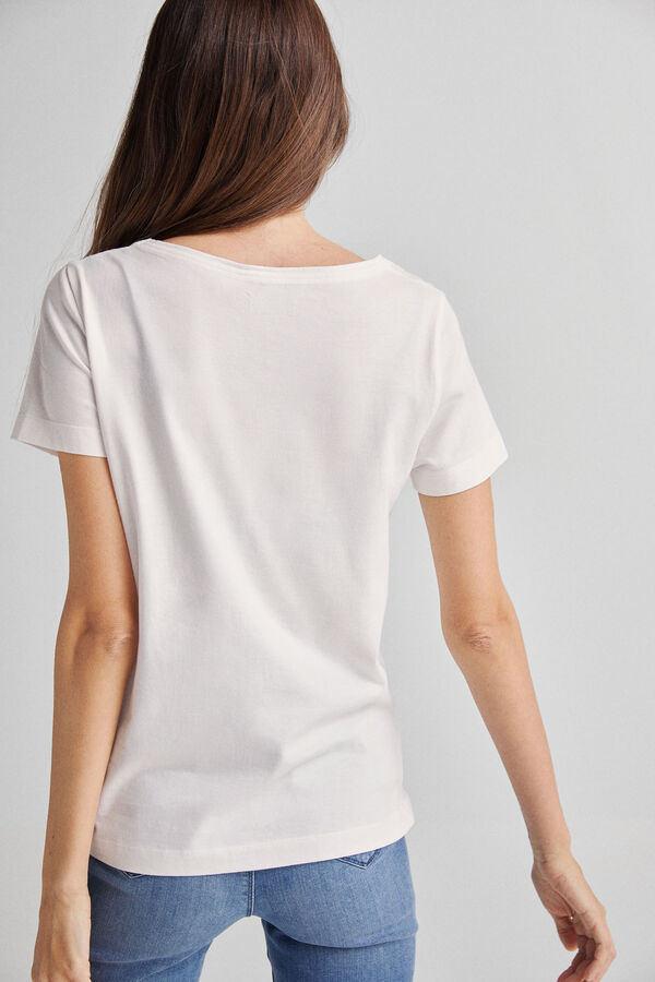 Fifty Outlet Camiseta algodón Blanco