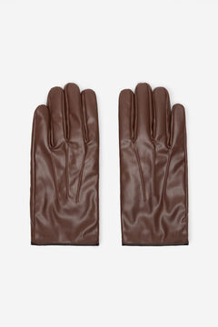 Fifty Outlet Guantes Efecto Piel brown
