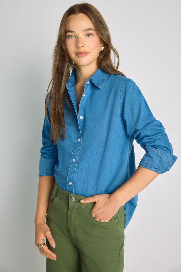 Milano Camisa de ganga Azul indigo