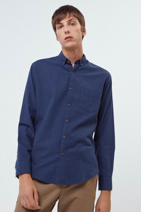 Fifty Outlet Camisa Twill Cuadros Navy