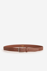 Milano Cinturón Básico Marrón Oscuro